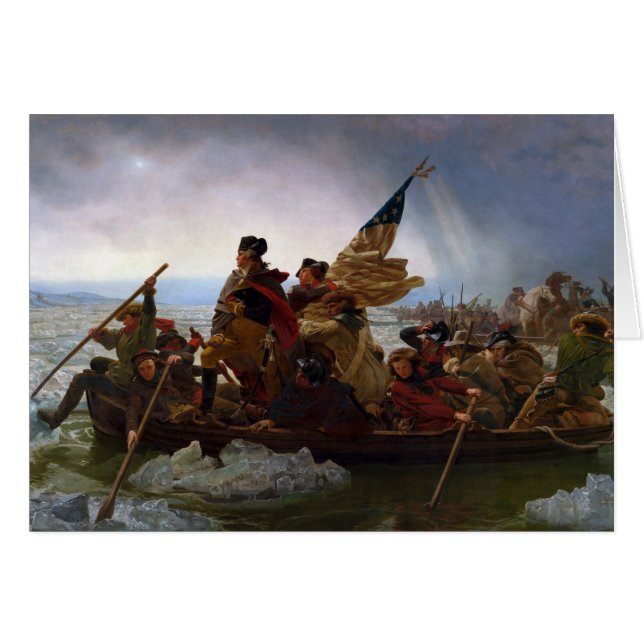Washington que cruza el Delaware de Manuel Leutze (Anverso (Horizontal))