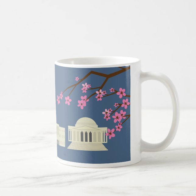 Washington, taza icónica dibujada mano de las (Derecha)