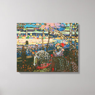 Wassily Kandinsky La Pareja Montada Arte Ruso