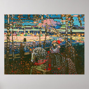 Wassily Kandinsky La Pareja Montada Arte Ruso