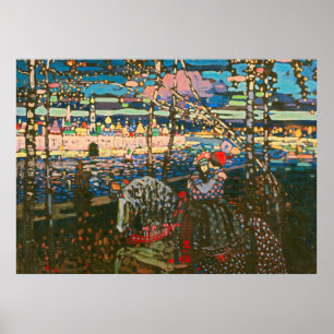 Wassily Kandinsky La Pareja Montada Arte Ruso