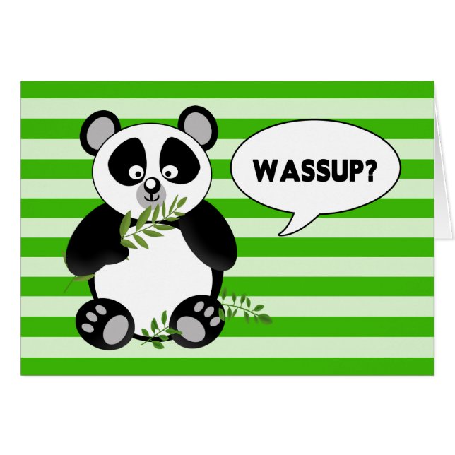 WASSUP - Hola - Panda Bear - Humor (Anverso (Horizontal))