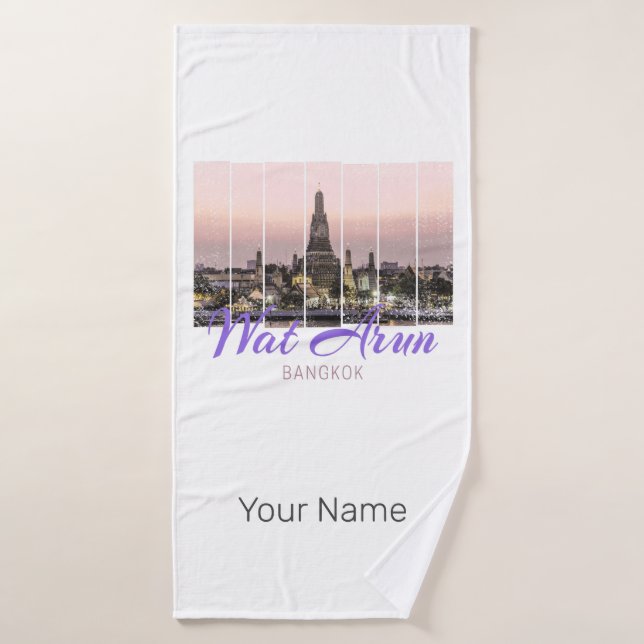 Wat Arun Temple Bangkok Souvenir Sunset (Toalla de baño)