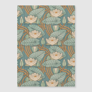 Water Lilies Lily Naturaleza Art Nouveau