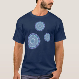 Water Mandala Camisa Oscura para los Hombres