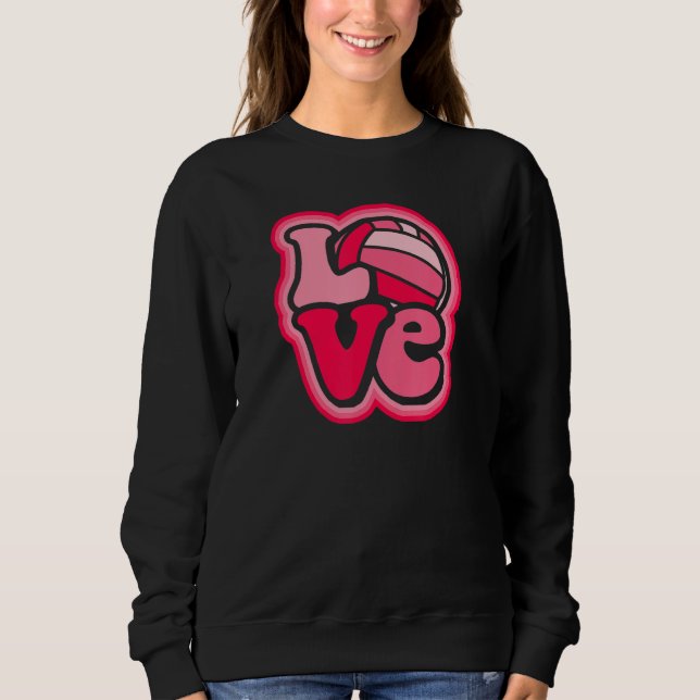 Water Polo Love for Teen Girls & Women Red & Pink  (Anverso)