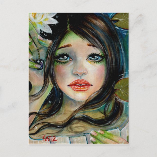 Waterbabe y la postal de perlas negras (Anverso)