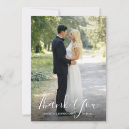 Watercolor Anemone Script Gracias Tarjeta De Foto