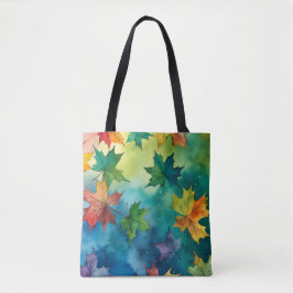 Watercolor Autumn deja la bolsa tote