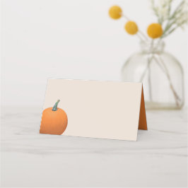 Watercolor Autumn Pumpkin Tarjeta de asiento