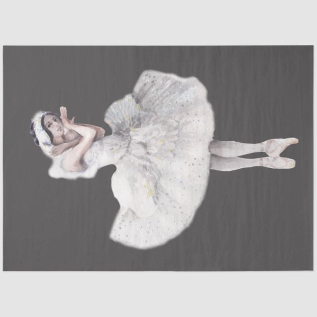 Watercolor Ballerina Series Design 15 Papel Tejido (Anverso)