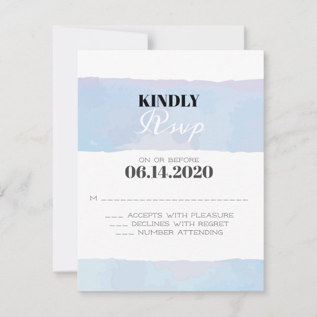 WATERCOLOR Bar Bat Mitzvah Respuesta (Anverso)