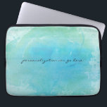 Watercolor Beach Ocean Sea Water Laptop Bag Funda<br><div class="desc">Bolsa de Funda de la laptop Watercolor Beach Ocean Sea Water. Personalizar o déjalo en blanco.</div>