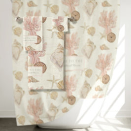 Watercolor Beach Ocean Starfish Coral Sea Shell