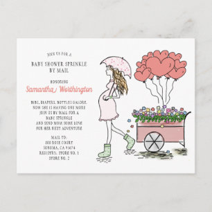Watercolor Bebé Sprinkle Shower Por Invitación Por