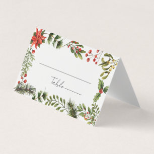 Watercolor Boda Botánico Tarjeta plegada