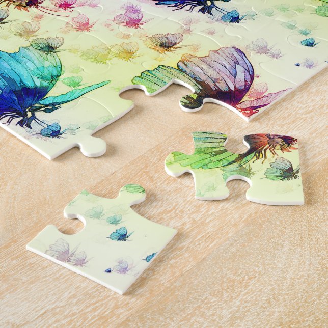 Watercolor Butterflies Jigsaw Puzzle (Lado)