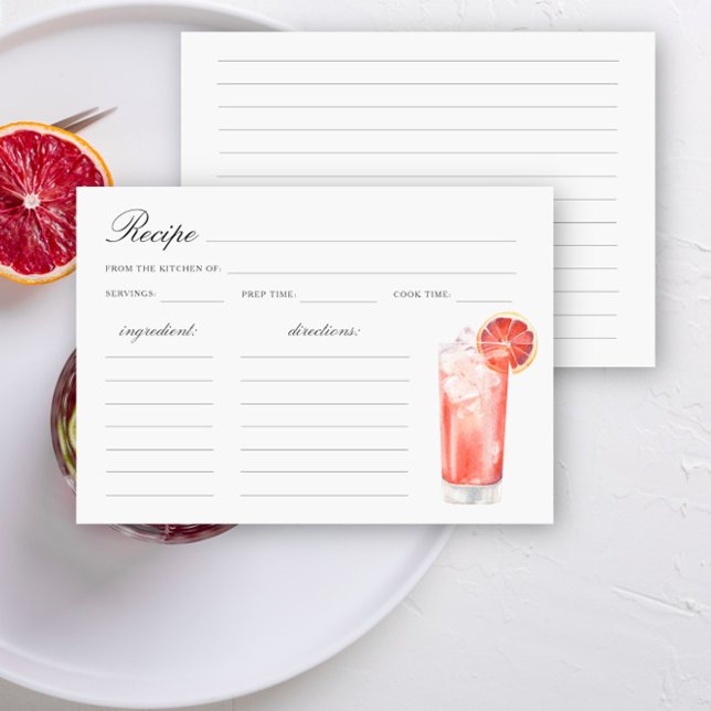 Watercolor citrus cocktail Bridal shower (Subido por el creador)