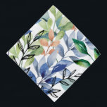 Watercolor deja a Mascota Bandana<br><div class="desc">Celebra la belleza de la naturaleza con este diseño de "hojas acuáticas". Presenta un patrón vibrante de hojas de acuarela coloridas y ilustraciones de hojas de líneas negras. Este diseño artístico es perfecto para los amantes de la naturaleza.</div>