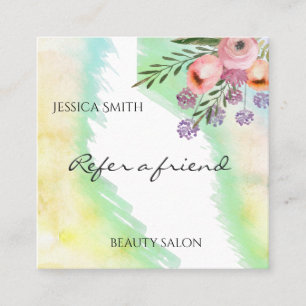 Watercolor elegante boho remisión floral