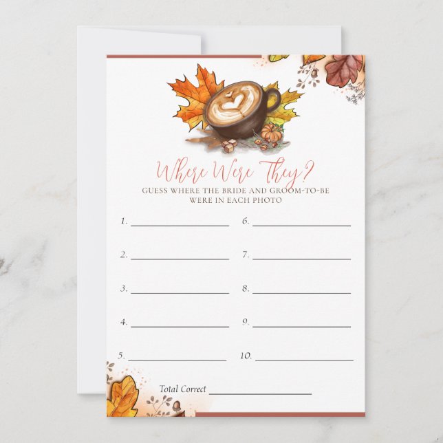 Watercolor Espresso Amor Noche Ducha Tarjeta de ju (Anverso)