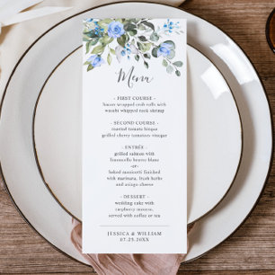 Watercolor Eucalyptus Greenerenery Boda Menú de ce