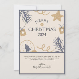 Watercolor Farmhouse "Feliz Navidad 2024"