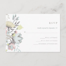 Watercolor Floral Boda Botánica RSVP