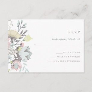 Watercolor Floral Boda Botánica RSVP