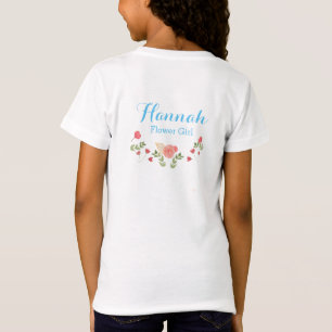 Watercolor Floral Personalizado Flor Camisa Chica