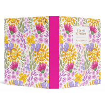 Watercolor Floral Pretty Personalized Colorful