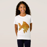 Watercolor Goldfish Chica Bellas Jersey T-Shirt