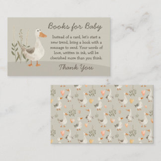 Watercolor Goose Books para el bebé - Tarjeta Baby