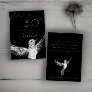 Watercolor Hummingbird CUALQUIER Invitación de cum