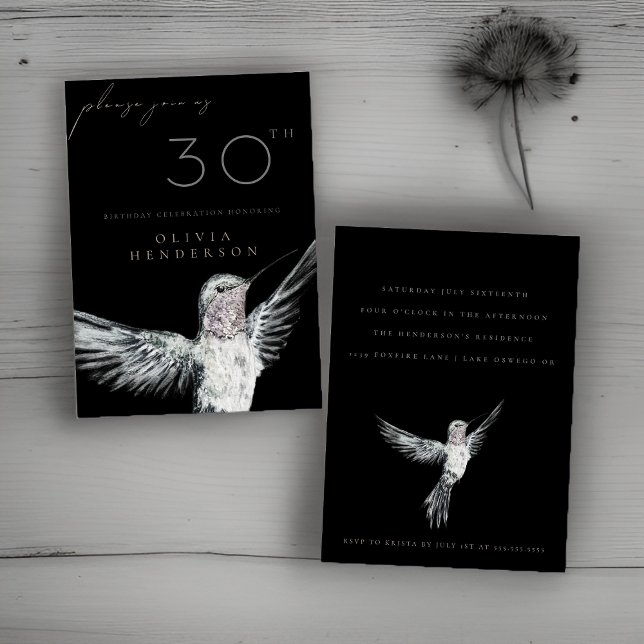 Watercolor Hummingbird CUALQUIER Invitación de cum (Subido por el creador)