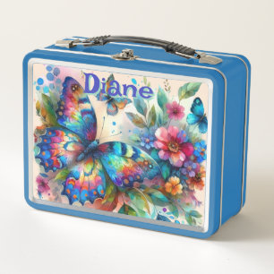 Watercolor Mariposa Jardín floral Personalizado