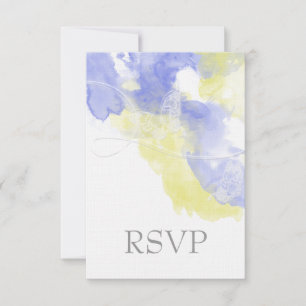 Watercolor Mariposa Periwinkle Lemonade RSVP