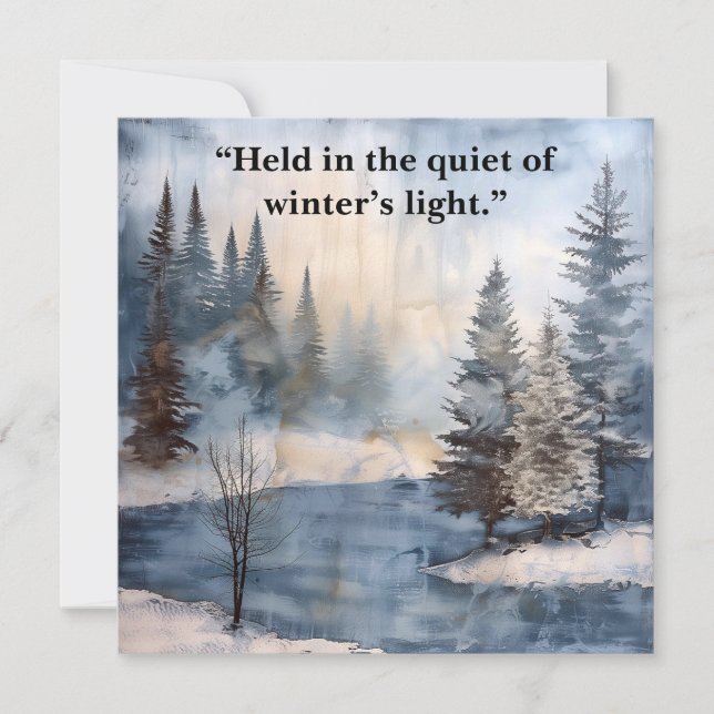 Watercolor Memorial Sympathy Card (Anverso)