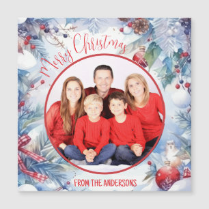 Watercolor Merry Christmas WinBorder Photo