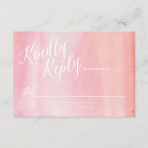 WATERCOLOR OMBRE PINCHA tarjeta de respuesta