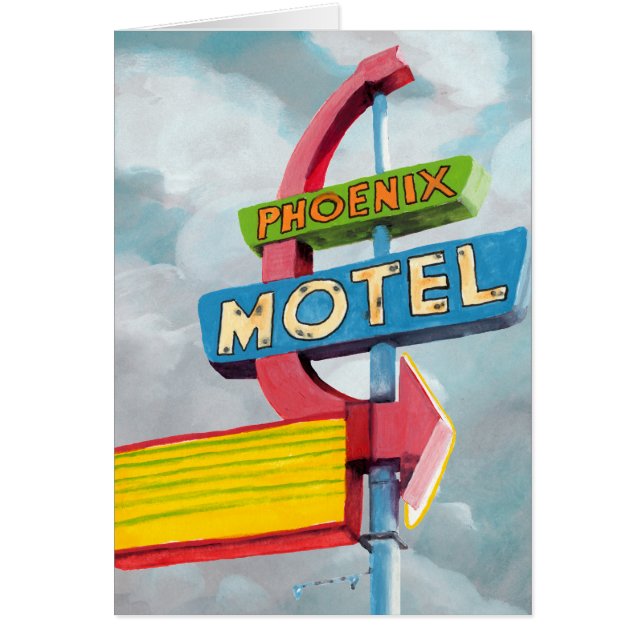 Watercolor Phoenix Motel (Frente)
