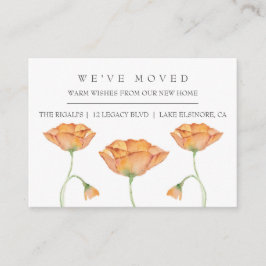 Watercolor Poppies Nueva Invitación de movimiento 