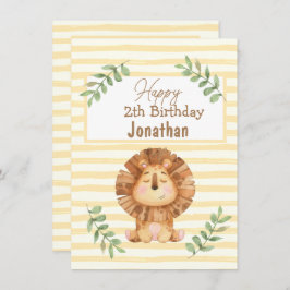 Watercolor Safari, león de la vida salvaje