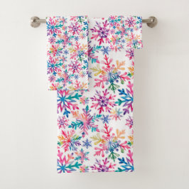 Watercolor Snowflakes Pattern