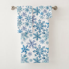 Watercolor Snowflakes Pattern