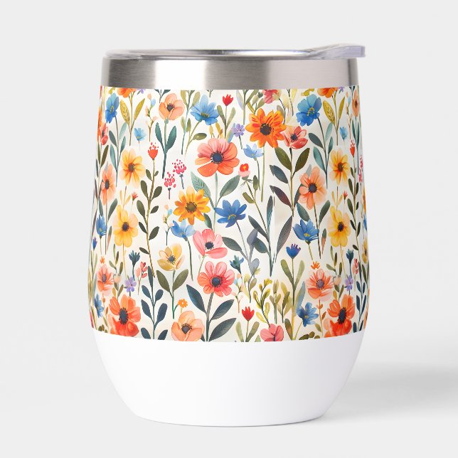 Watercolor Spring Wildflowers Background-99033 (Izquierdo)