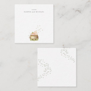 Watercolor st patrics tarjeta de bebé de día