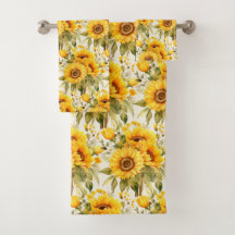 Watercolor Sunflowers Van Gogh Style