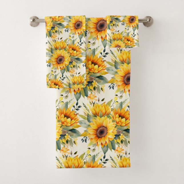 Watercolor Sunflowers Van Gogh Style (In situ)