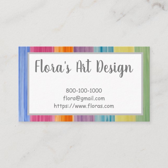 WATERCOLOR Tarjeta de visita (Anverso)